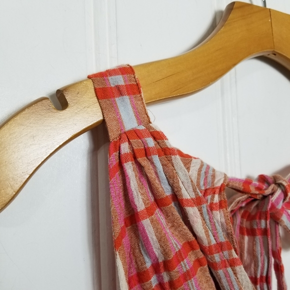 Anthropologie Pilcro Jessie Smocked Tied Halter Crop Top - Picture 9 of 12